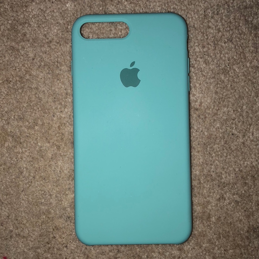 blue apple silicone iphone 7/8+ case
